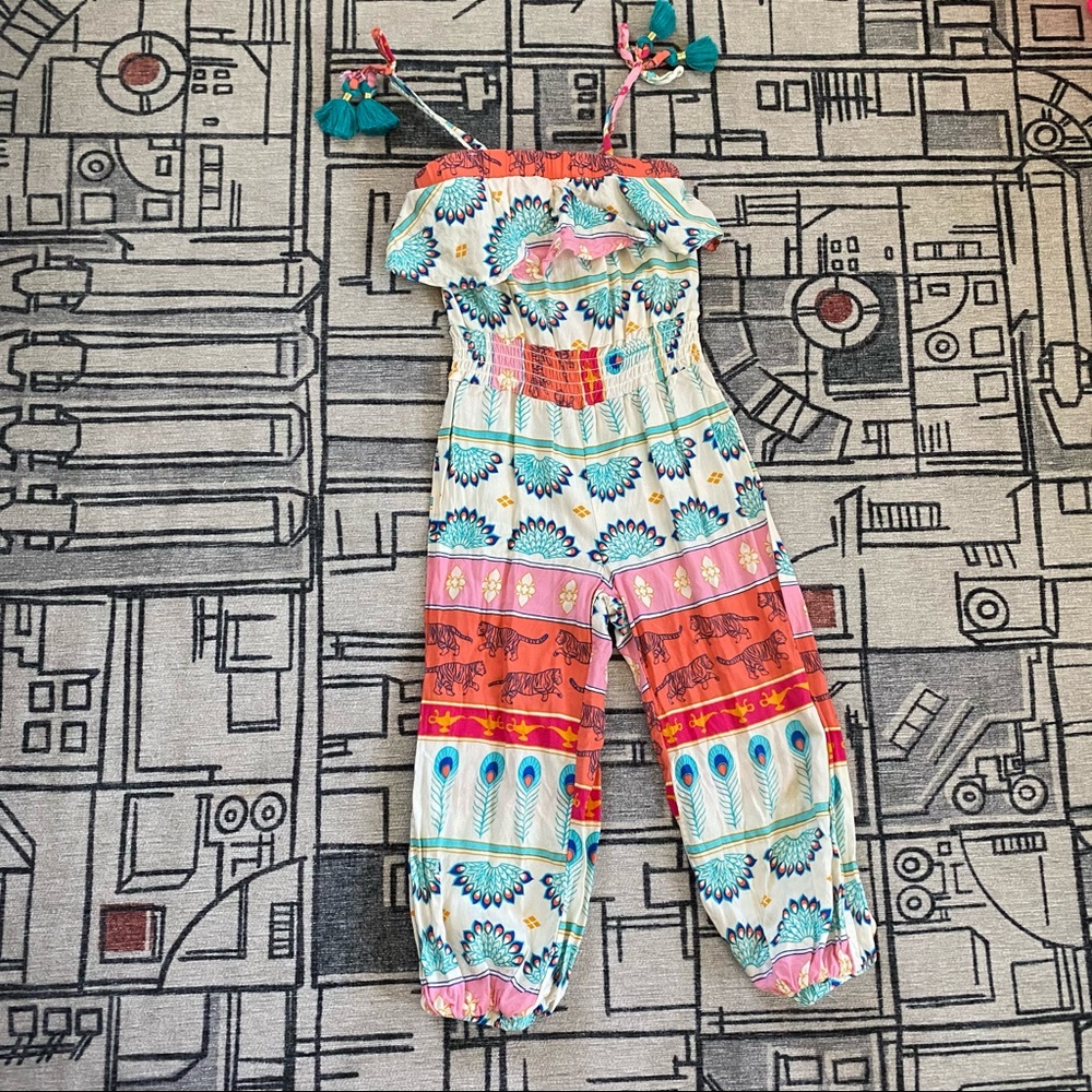 Disney Aladdin girls tasseled romper